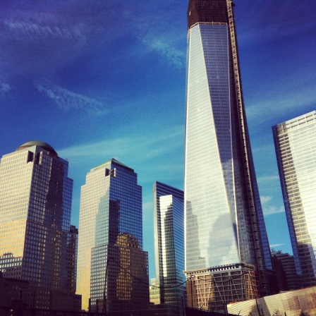 The new towers at the WTC site